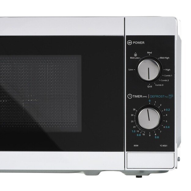 Sharp YC-MG01E-W microwave Countertop Grill microwave 20 L 800 W Black, White 5