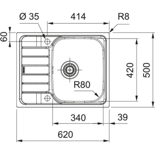 FRANKE Spark SKX 611-62, 101.0714.948 1