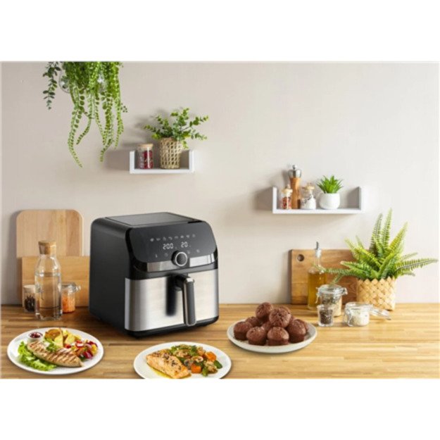 TEFAL Easy Fry Mega Air Fryer | EY855D10 | Power 1700 W | Capacity 7.5 L | Black 6