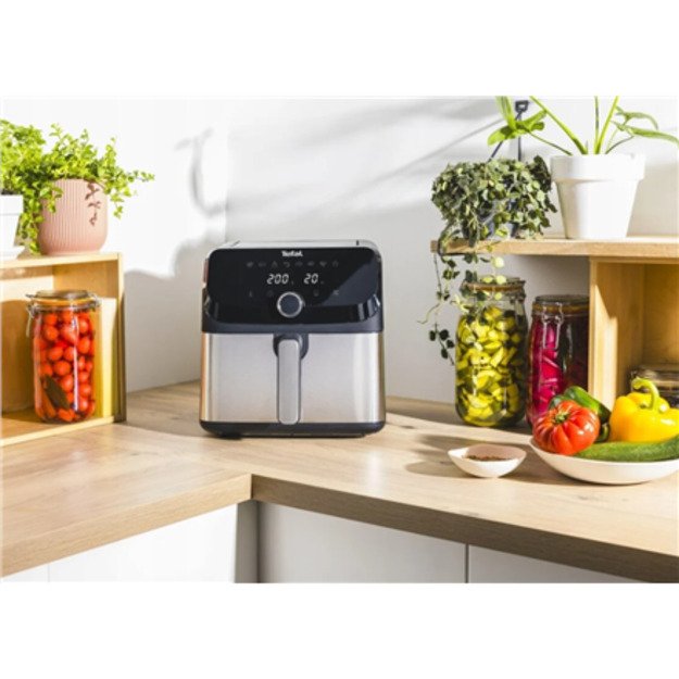 TEFAL Easy Fry Mega Air Fryer | EY855D10 | Power 1700 W | Capacity 7.5 L | Black 1