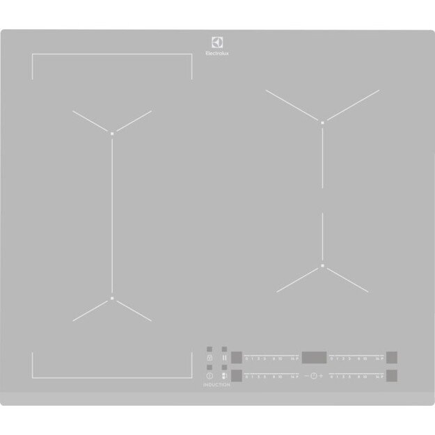 Electrolux EIV63440BS Silver Built-in Zone induction hob 4 zone(s)