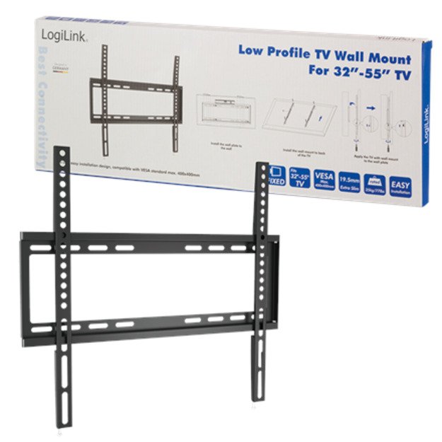 Logilink BP0009 TV Wall mount, 32–55 , fix, 19,5mm | Logilink 1