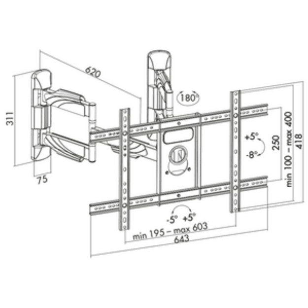 Logilink BP0047 TV Wall mount, 37 -70 . corner mount Logilink
