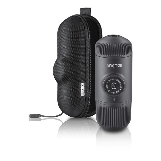 WACACO NANOPRESSO GREY rankinis maltos kavos aparatas su dėklu, pilka