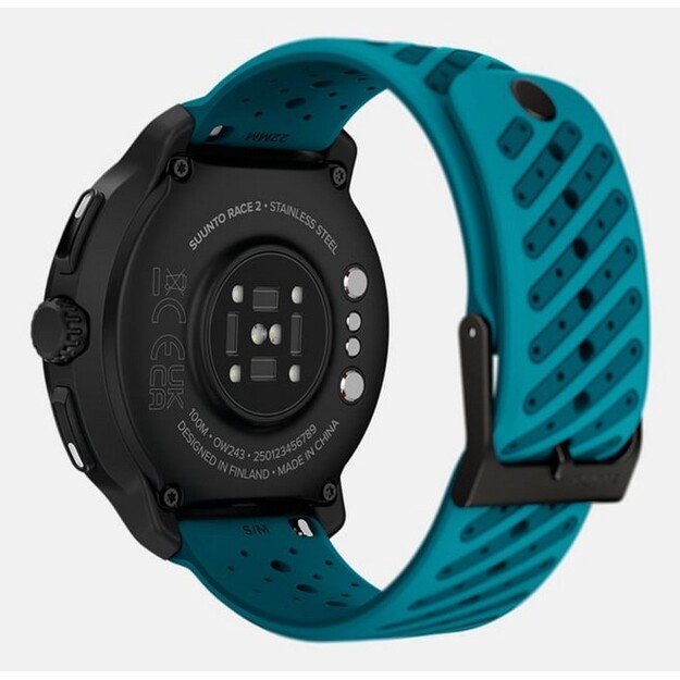 Suunto Race 2 Wave Blue 3.81 cm (1.5 ) AMOLED 49 mm Digital 466 x 466 pixels Touchscreen Black GPS (satellite)