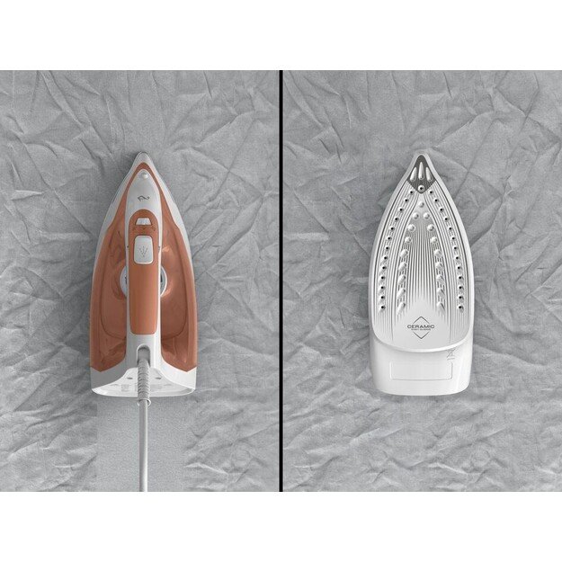 Tefal Virtuo 30 FV2C40E0 iron Dry & Steam iron Ceramic soleplate 2000 W Peach, White 11