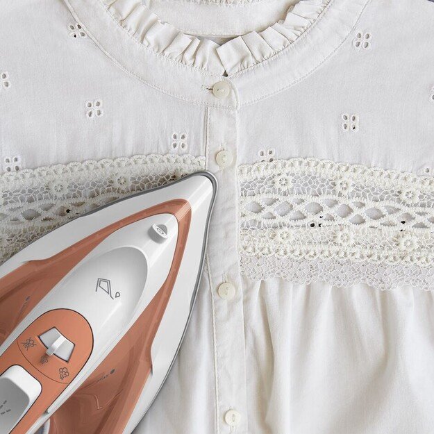 Tefal Virtuo 30 FV2C40E0 iron Dry & Steam iron Ceramic soleplate 2000 W Peach, White 10