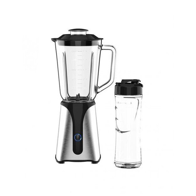 Smulkintuvas-plaktuvas su papildoma talpa Jocca 2311 juodas/stiklas