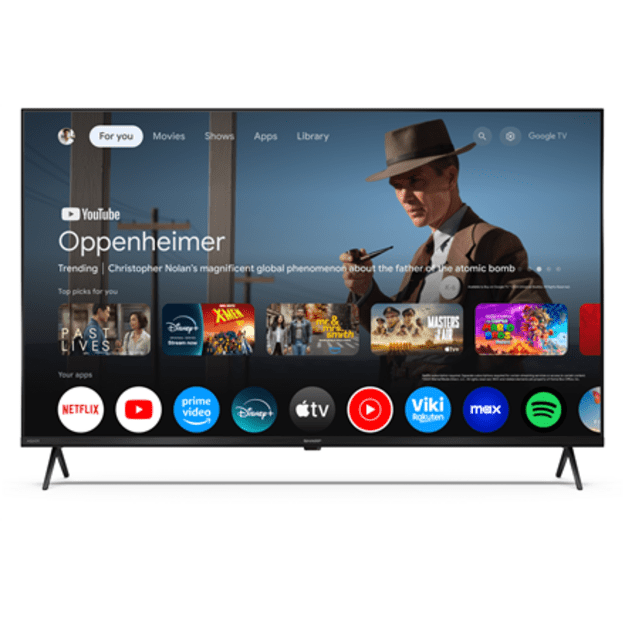 Sharp | 43HP5265E | 43 | Smart TV | Google TV | HD | Black