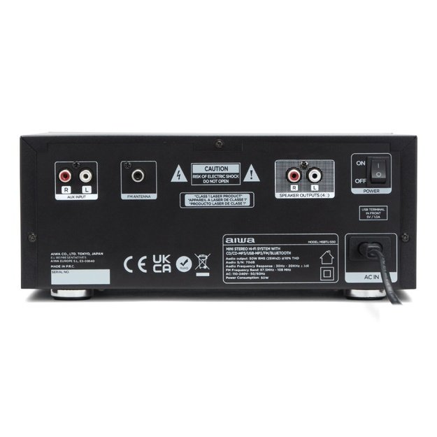 Aiwa MSBTU-550 home audio system Home audio micro system 50 W Black