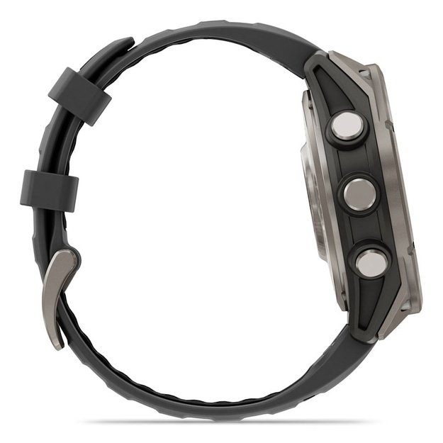 Garmin fēnix 8 Pro 3.56 cm (1.4 ) AMOLED 47 mm Digital 454 x 454 pixels Touchscreen Graphite, Titanium Wi-Fi GPS (satellite)