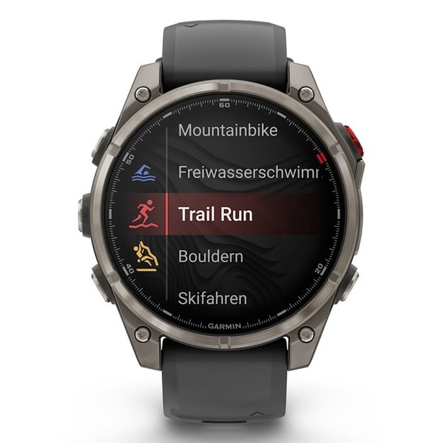 Garmin fēnix 8 Pro 3.56 cm (1.4 ) AMOLED 47 mm Digital 454 x 454 pixels Touchscreen Graphite, Titanium Wi-Fi GPS (satellite)