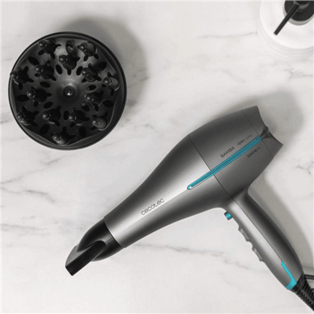 Cecotec Hair dryer | IoniCare 5300 Maxi Aura Black | 2200 W | Number of temperature settings 3 | Ionic function | Black