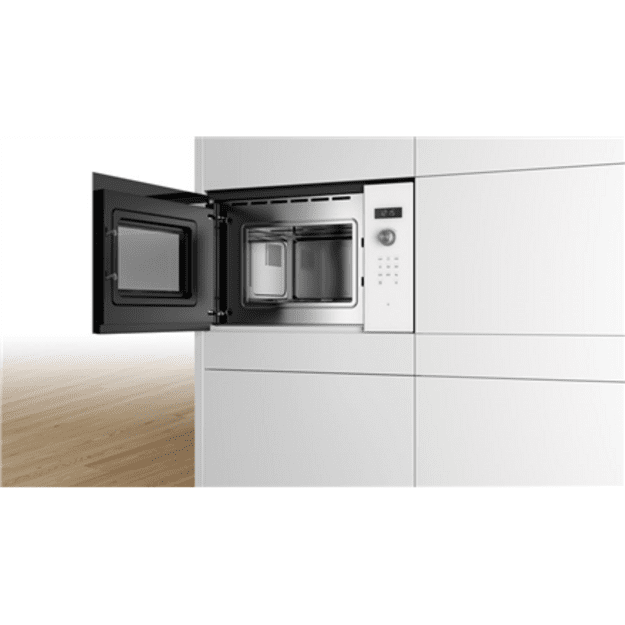 Bosch Serie 6 BFL524MW0 microwave White Solo microwave Built-in 20 L 800 W