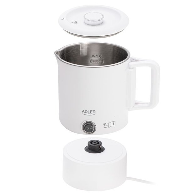 Turist. el. virdulys 0.8 L ADLER AD-1388 baltas