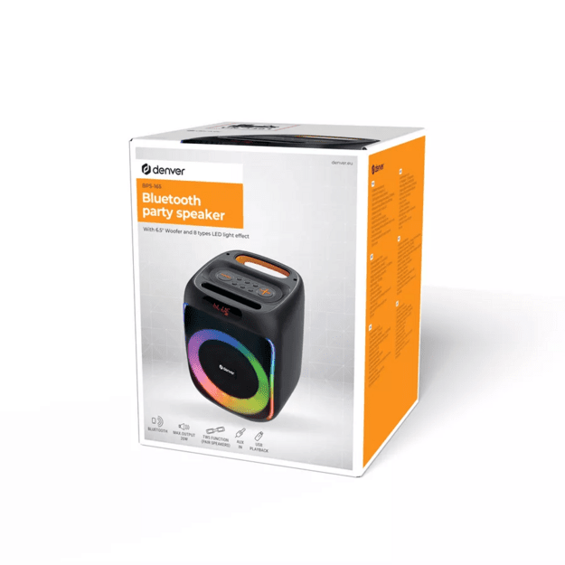 Denver BPS-165 BT party speaker max 200W