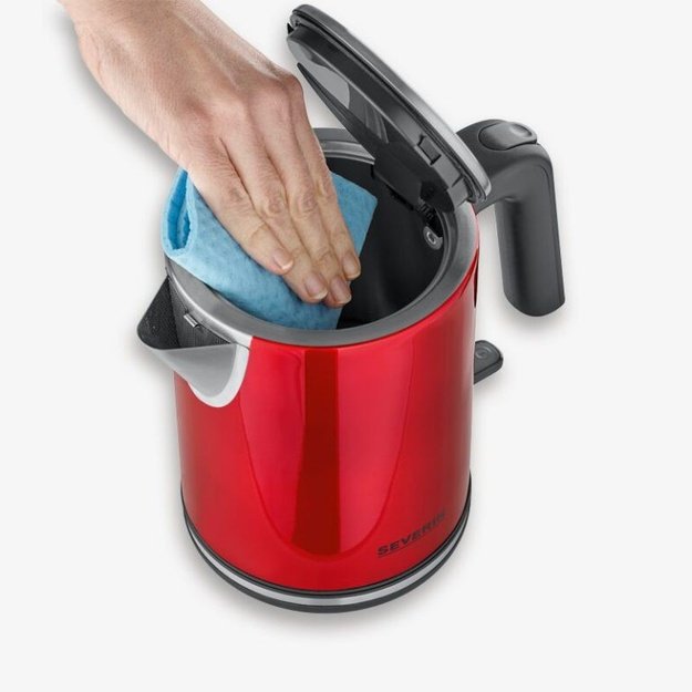 Severin WK 3427 electric kettle 1 L 2400 W Black, Red