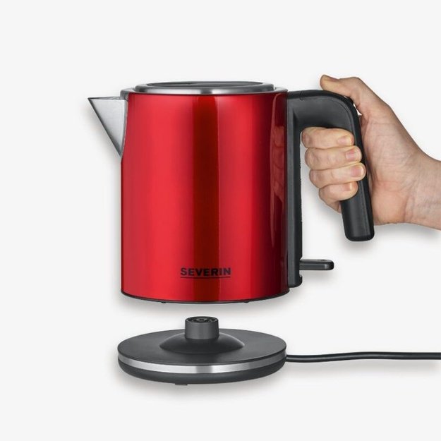 Severin WK 3427 electric kettle 1 L 2400 W Black, Red
