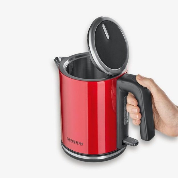 Severin WK 3427 electric kettle 1 L 2400 W Black, Red