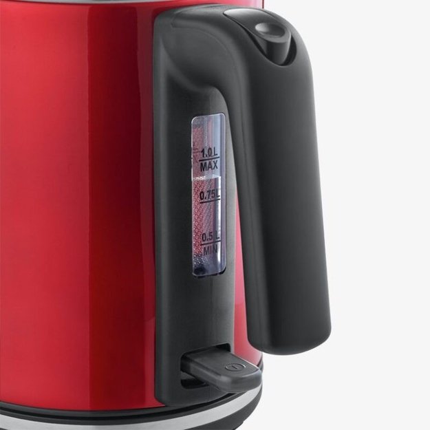 Severin WK 3427 electric kettle 1 L 2400 W Black, Red