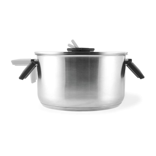 Salter BW14354 Stack-In Stainless Steel 3 Piece (16/22/24 cm) Stockpot Set