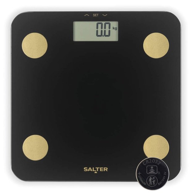 Salter SA00714BGCFEU12 Black & Gold Analyser Scale, Black/Gold