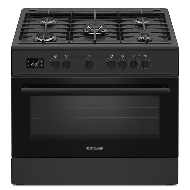 Ravanson KWGE-K90 Cheff Modern Black gas and electric cooker (black)
