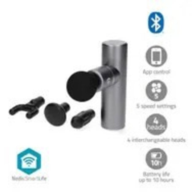Massage Gun Nedis SmartLife with 5 modes