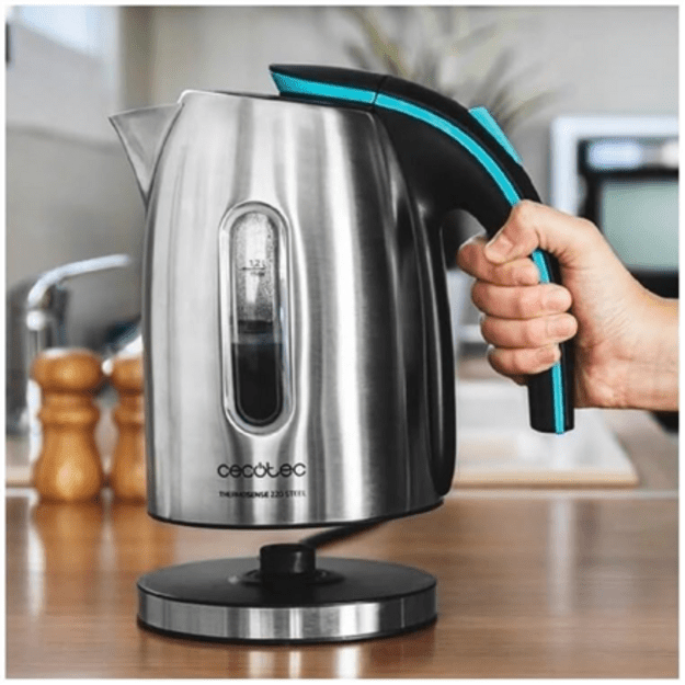Cecotec Kettle | ThermoSense 220 Steel | Electric | 1630 W | 1.2 L | Stainless Steel | 360&deg; rotational base | Stainless Steel