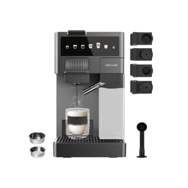 Cecotec Coffee machine | FreeStyle Latte T | Pump pressure 20 bar | Built-in milk frother | Automatic | Grey | 1350 W