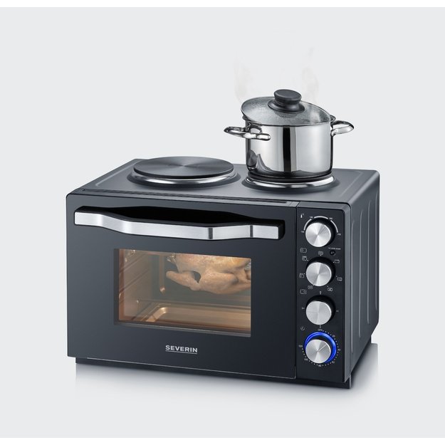 Severin TO 2074 toaster oven 30 L 2500 W Black Grill