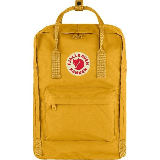 Fj&auml;llr&auml;en Kanken Laptop 15  Casual backpack Ochre Polyamide, Polypropylene (PP), Vinylon