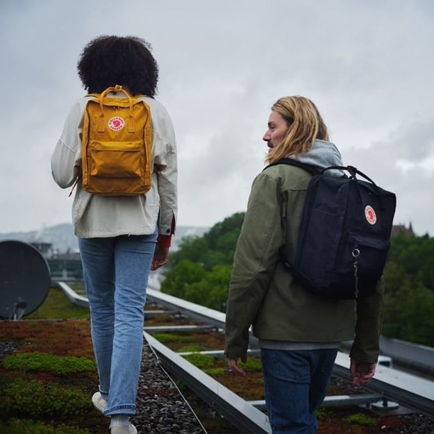 Fj&auml;llr&auml;en Kanken Laptop 15  Casual backpack Ochre Polyamide, Polypropylene (PP), Vinylon