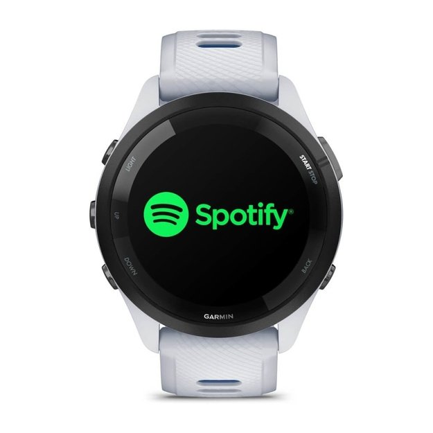 Garmin Forerunner 265 3.3 cm (1.3 ) AMOLED 46 mm Digital 416 x 416 pixels Touchscreen Black, White Wi-Fi GPS (satellite)