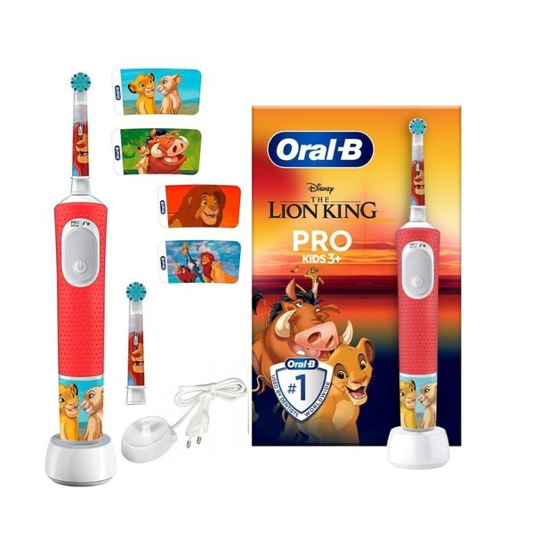 Oral-B Electric Toothbrush | Pro Kids 3+ Lion King | Rechargeable | For kids | Number of brush heads included 1 | Number of teet