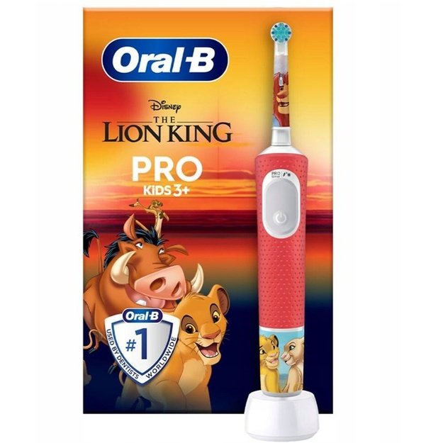 Oral-B Electric Toothbrush | Pro Kids 3+ Lion King | Rechargeable | For kids | Number of brush heads included 1 | Number of teet