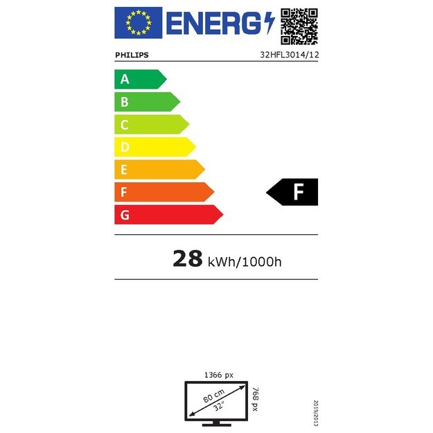 Philips EasySuite 32HFL3014/12 TV 81.3 cm (32 ) HD Black 250 cd/m&sup2;