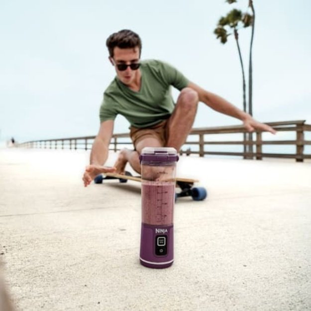 Ninja BC151EUPR blender Portable blender Purple, Transparent