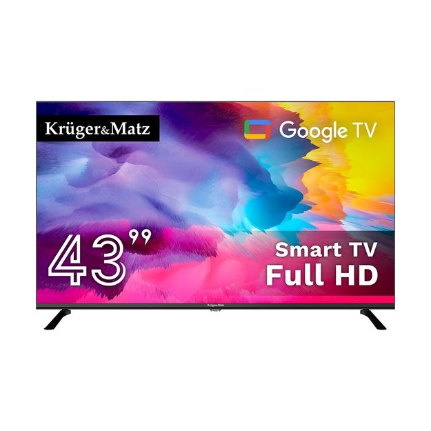TV Kruger&Matz 43  FHD Google TV,  DVB-T2/S2/T/C   H.265 HEVC