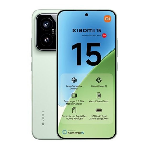 Xiaomi 15 16.1 cm (6.36 ) Dual SIM 5G 12 GB 256 GB 5240 mAh Green