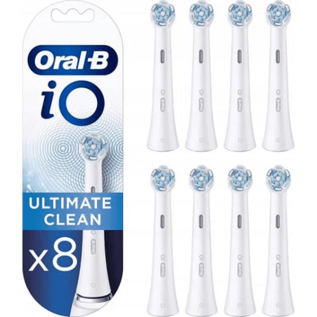 Oral-B iO Ultimate Clean x8 Dantų &scaron;epetėlio galvutės, Balta