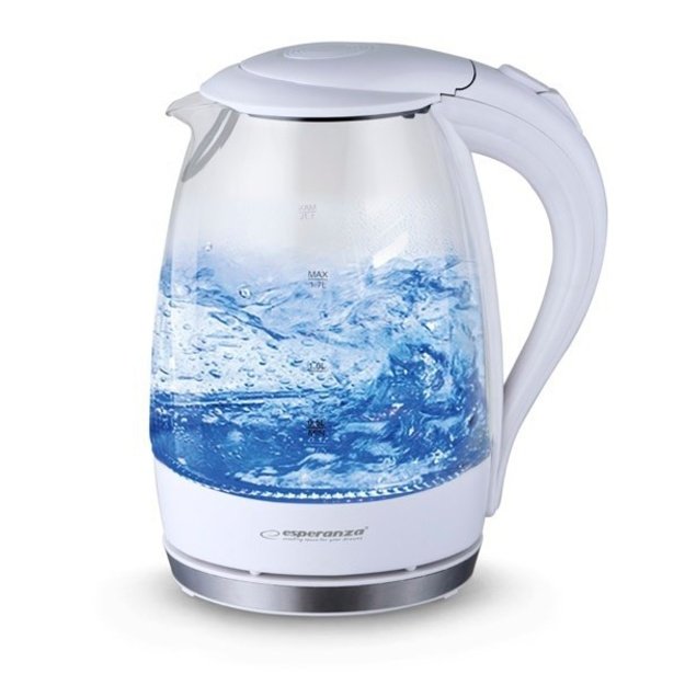 Kettle electric Esperanza Salto Angel EKK011W (2200W 1.7l, white color)