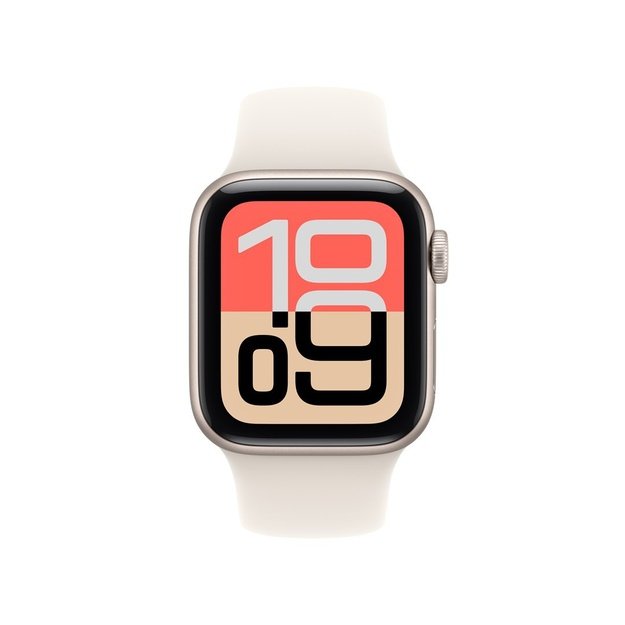Apple Watch SE (3nd generation) SE 3 GPS + Cellular 40mm Starlight Aluminium Case with Starlight Sport Band - S/M
