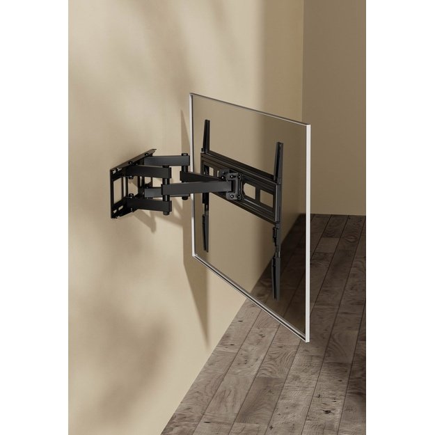 Gembird | Wall mount | WM-80ST-03 | Tilt, Swivel | 37-80   | Maximum weight (capacity) 40 kg | Black