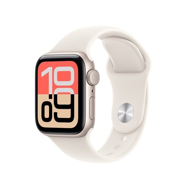 Apple Watch SE (3nd generation) SE 3 GPS 40mm Starlight Aluminium Case with Starlight Sport Band - M/L