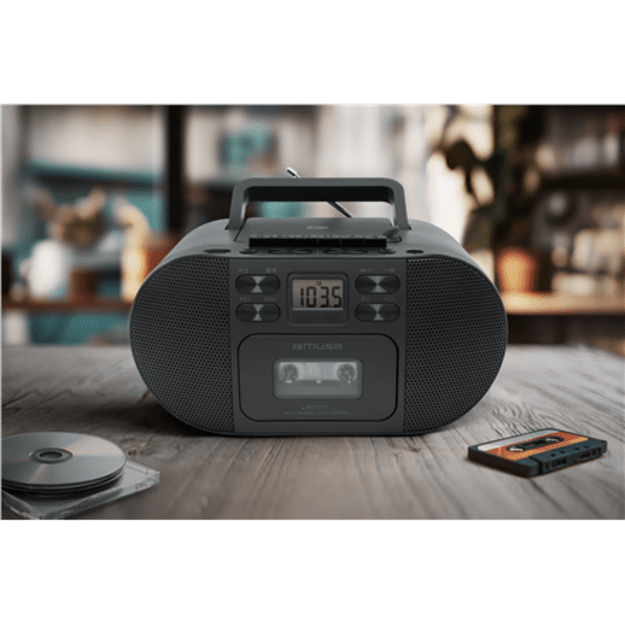Muse M-188 RDC | Portable radio with Blu-ray CD/MP3 cassette recorder | AUX in