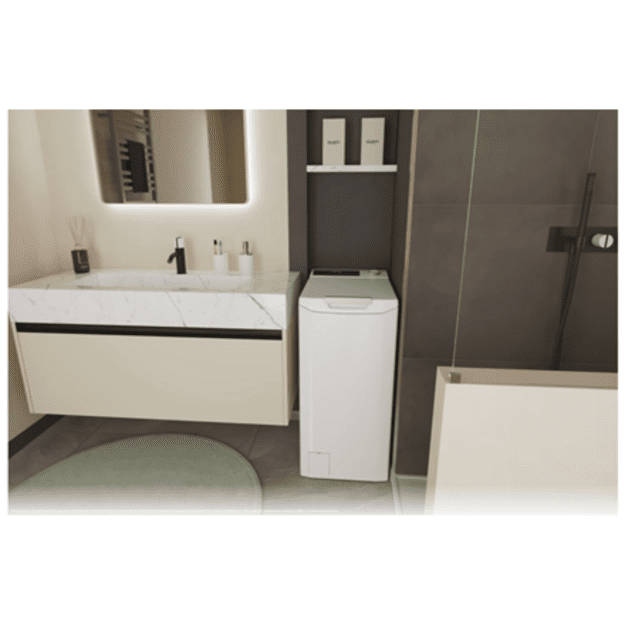 Candy | Washing Machine | TCA284TM5-S | Energy efficiency class A | Top loading | Washing capacity 8 kg | 1200 RPM | Depth 60 cm