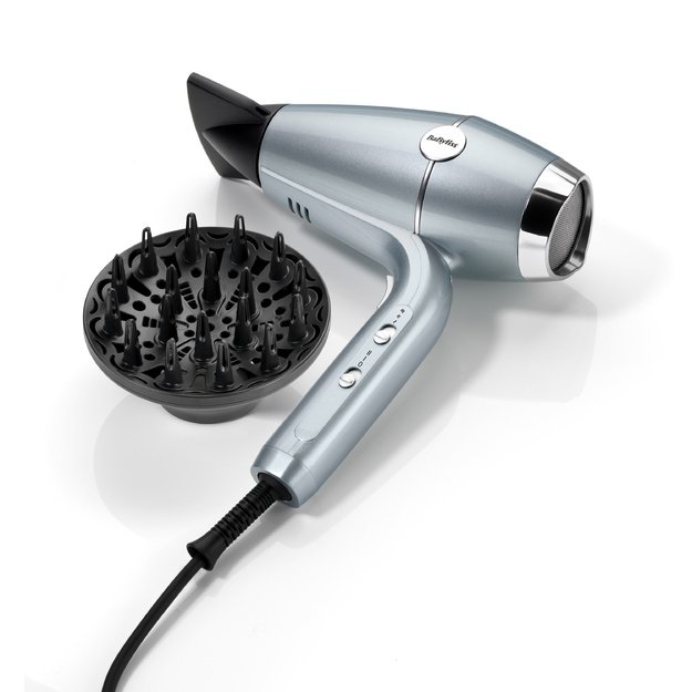 BaByliss Hyrdo-Fusion Hydro Fusion Hair Dryer 2100 W Metallic