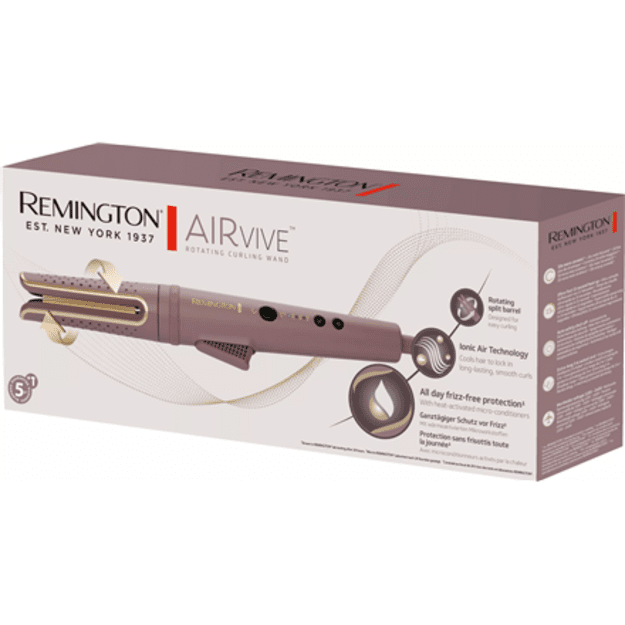 Remington Rotating Curling Wand | CI8930 AIRvive | Ion conditioning | Temperature (max) 210 &deg;C | Purple