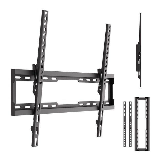 Maclean TV Mount / Bracket, max VESA 600x400, 37-86 , up to 45 kg, black, tilt adjustment 0&deg;&ndash;8&deg;, MC-188
